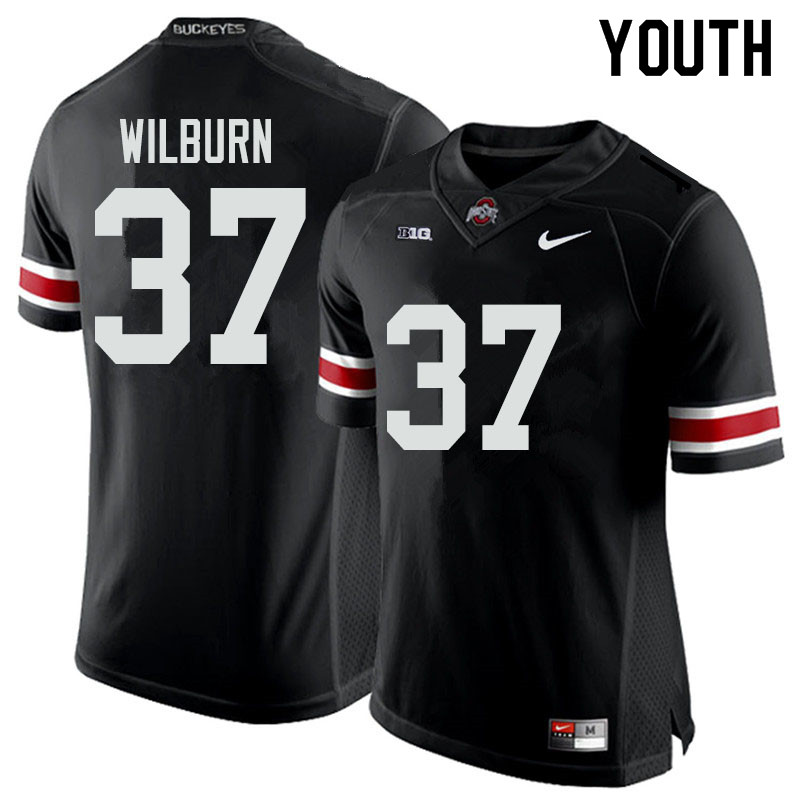 Youth #37 Trayvon Wilburn Ohio State Buckeyes College Football Jerseys Sale-Black